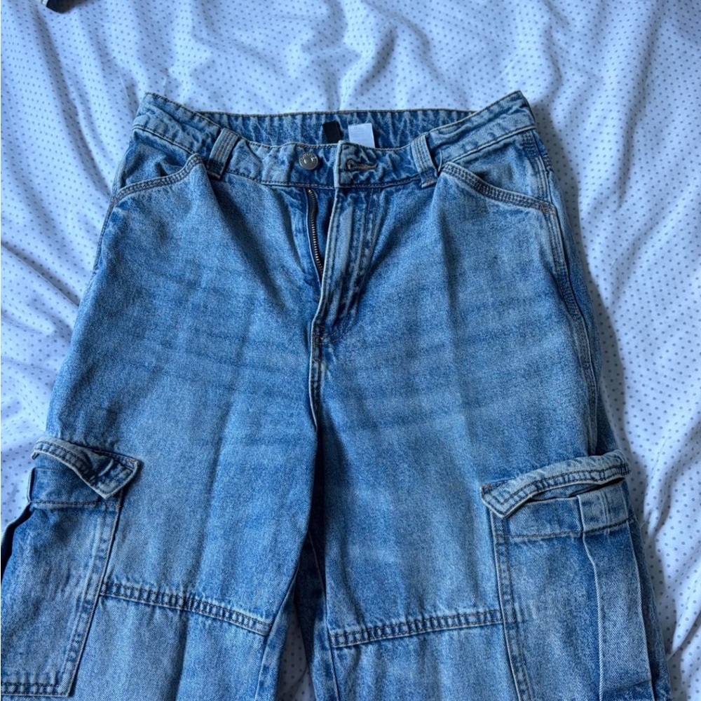 H&M Denim Cargo Jeans